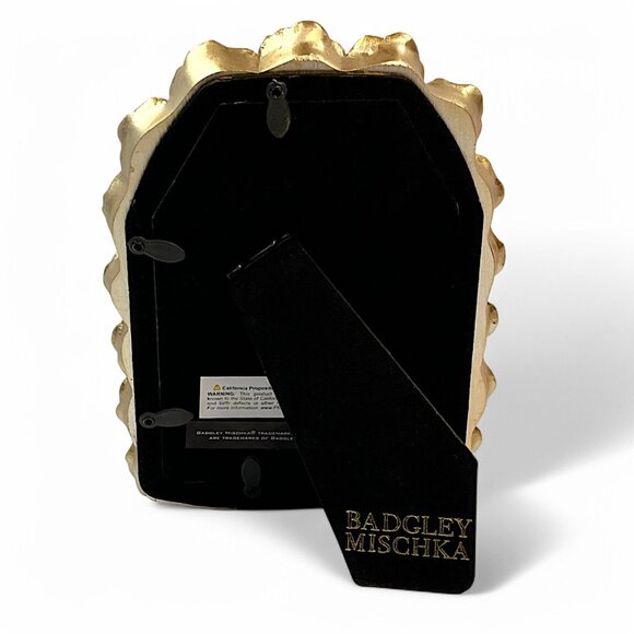 Badgley Mischka Photo Frame 6" x 8" (4" x 6" Inner) Golden Rose Design Arch Deco - Picture 3 of 5